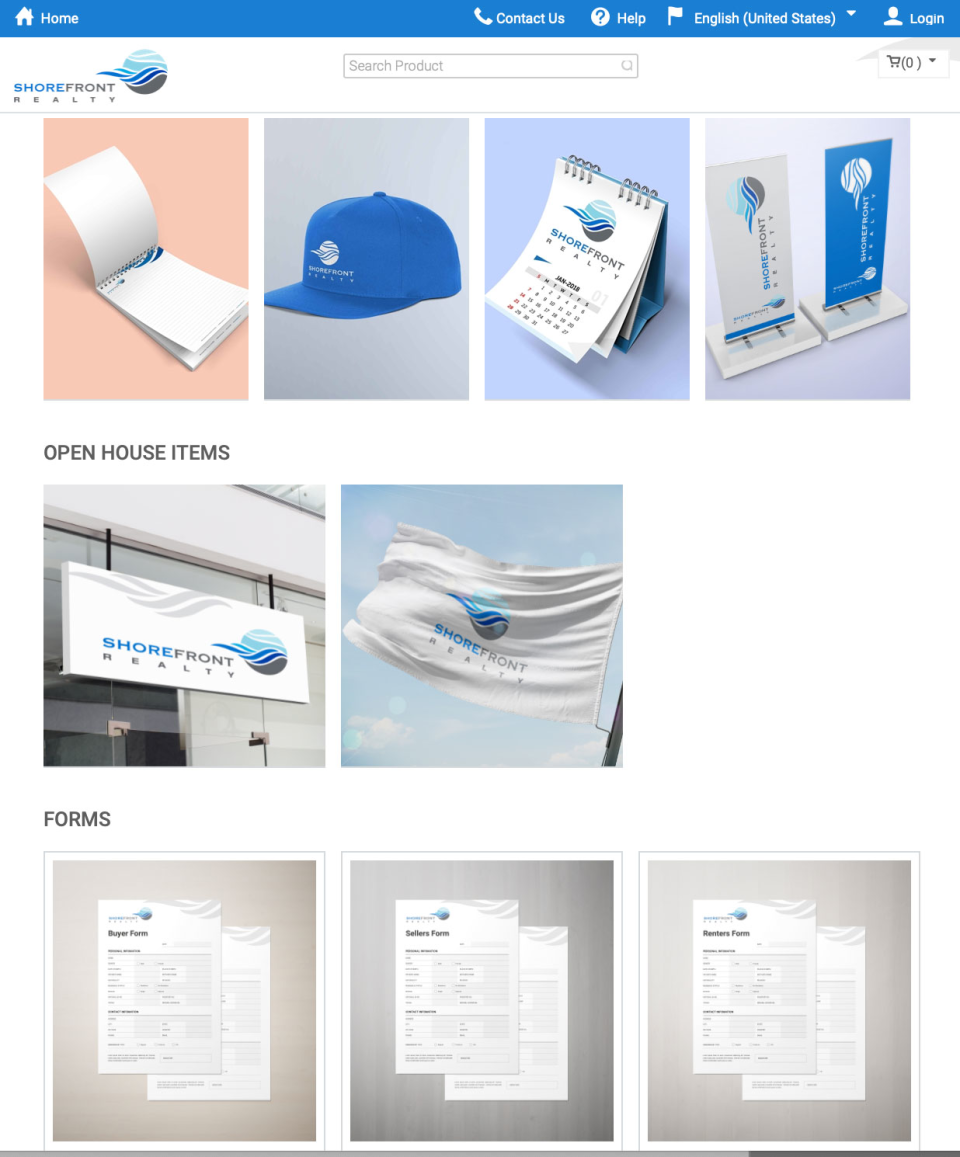 screenshot of MarketDirect StoreFront